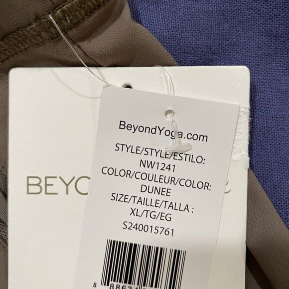 Beyond Yoga Women’s XL Cargo Wide Leg Pants | Brown High Rise Lounge Travel NWT - Picture 7 of 10